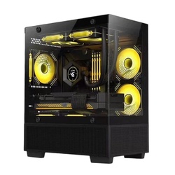Корпус для пк стекло, черный micro atx T3